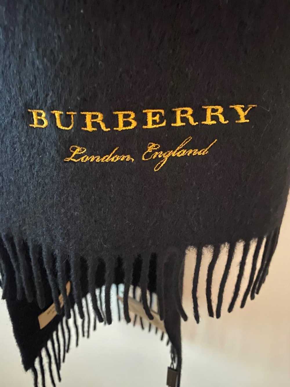 Burberry Burberry Black Cashmere Fleece Embroider… - image 4