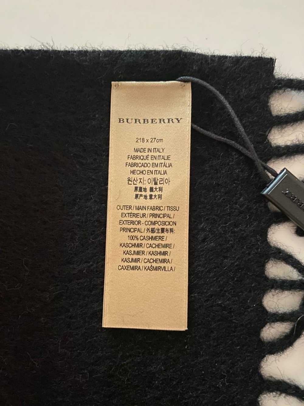 Burberry Burberry Black Cashmere Fleece Embroider… - image 8