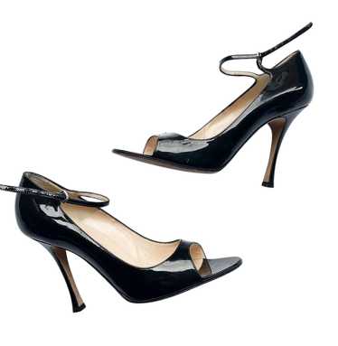 Manolo Blahnik Manolo Blahik Black Patent Ankle St