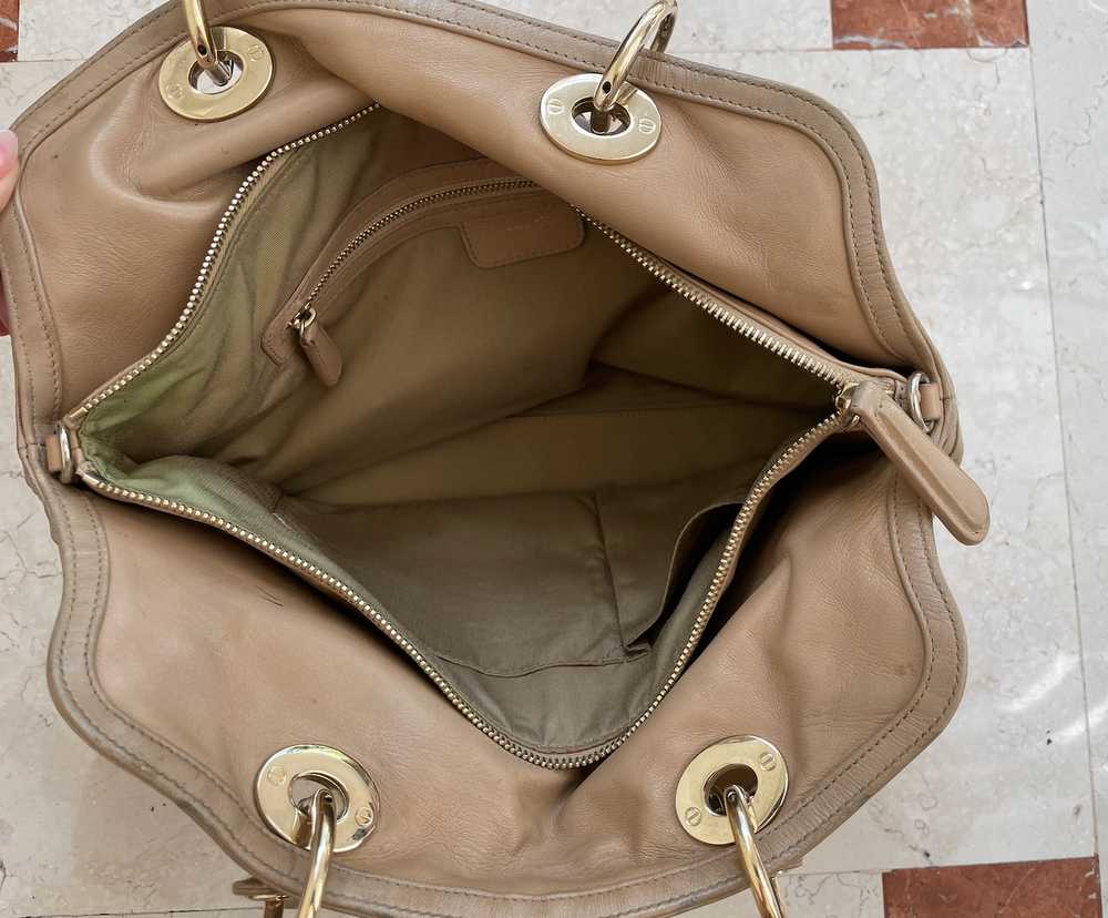 Dior Beige Cannage Leather Granville Tote - image 6