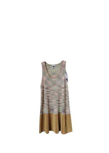 Missoni M Green, Pink & Gold Knitted Skater Dress