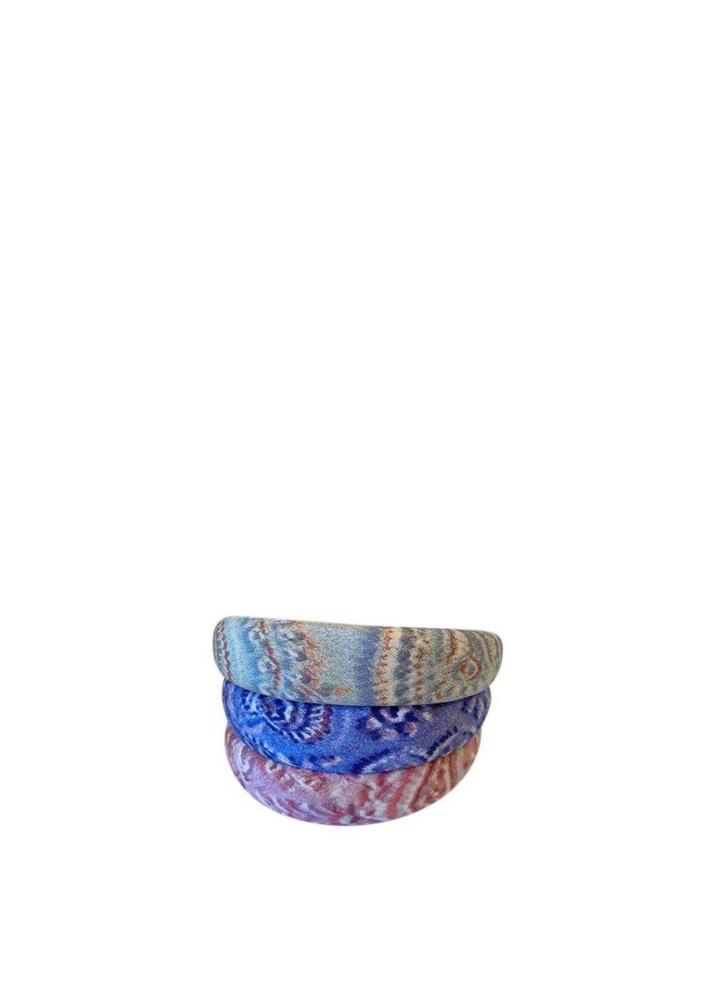 Etro Multicolour Fabric-Covered Padded Headbands - image 1
