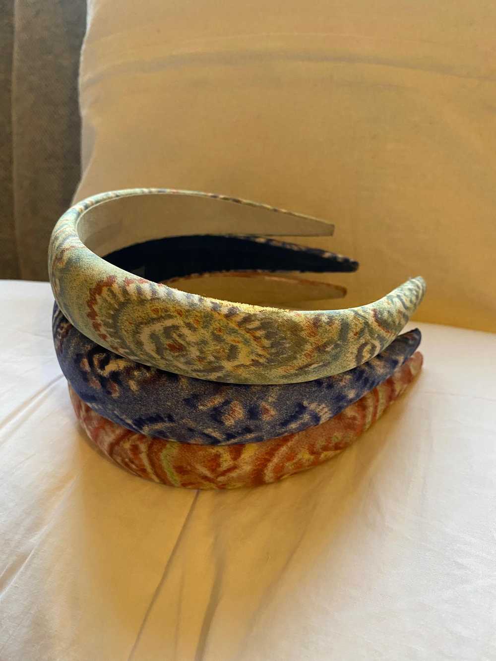 Etro Multicolour Fabric-Covered Padded Headbands - image 5