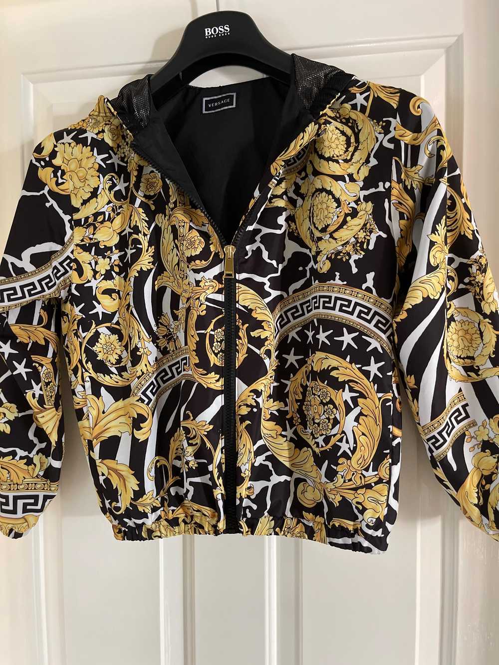 Versace Baroque Print Hooded Jacket - image 2