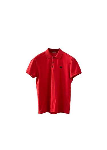 Bottega Veneta Red cotton pique polo shirt