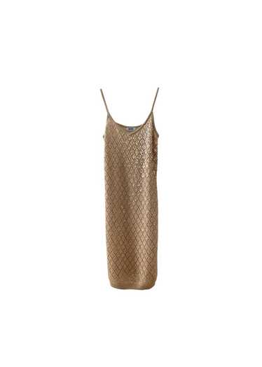 Moschino Cheap and Chic Beige sequinned pointelle 