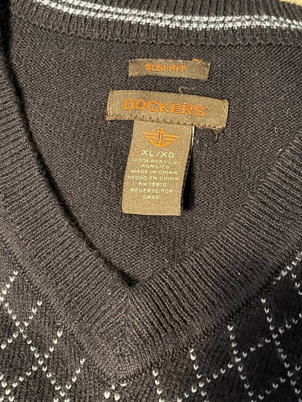 Dockers Vintage Deep Navy Dockers Sweater Vest - image 3