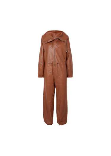 Dodo Bar Or Tan Leather Jumpsuit