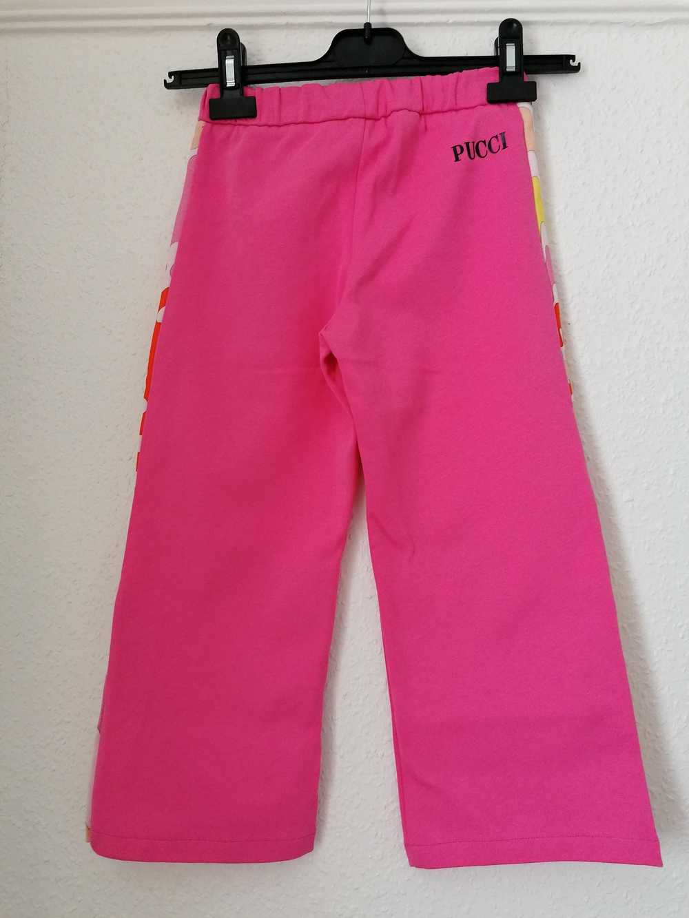 Emilio Pucci Pink cotton printed trim joggers - image 3