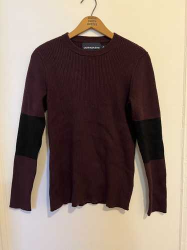 Calvin Klein Vintage Calvin Klein Maroon Knit Stri