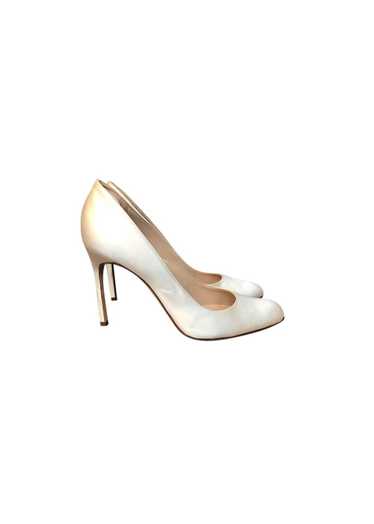 Manolo Blahnik Ivory satin heeled pumps - image 1