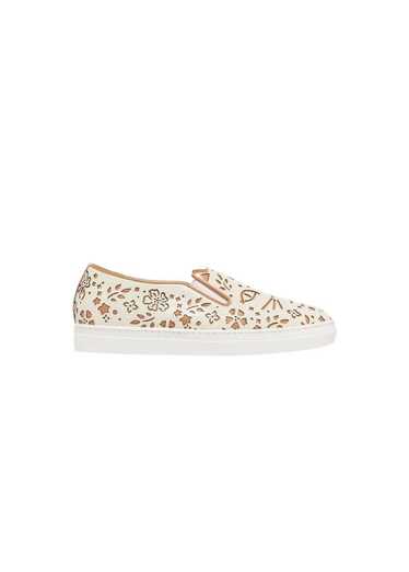 Charlotte Olympia Leather Cool Cats Laser-cut Snea