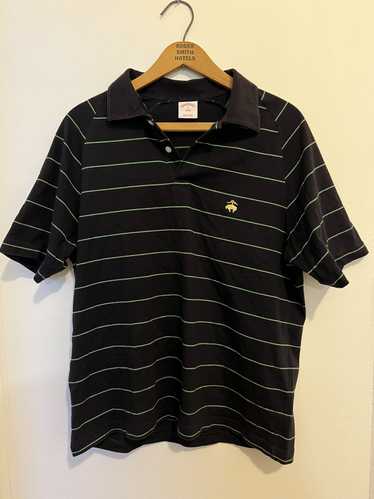 Brooks Brothers Brooks Brothers Striped Green Polo