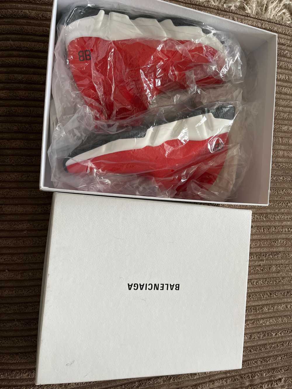 Balenciaga Red stretch-knit Speed sock trainers - image 8