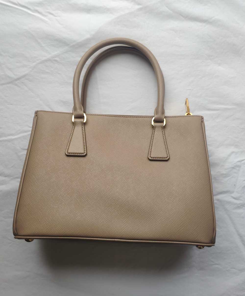 Prada Beige Saffiano leather small Galleria bag - image 3