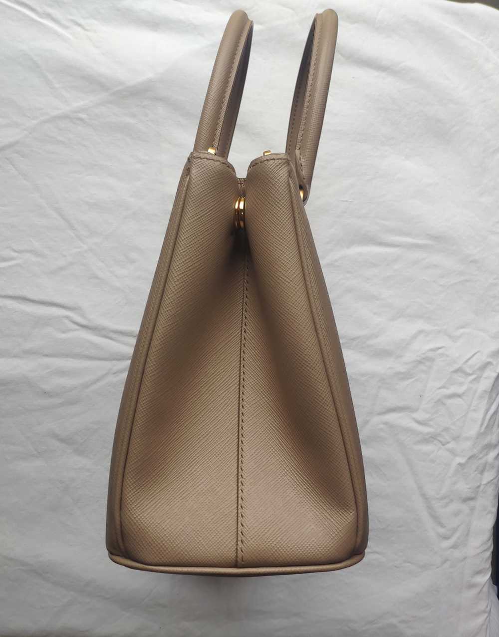 Prada Beige Saffiano leather small Galleria bag - image 4