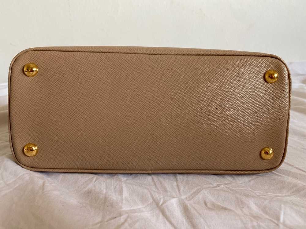 Prada Beige Saffiano leather small Galleria bag - image 5