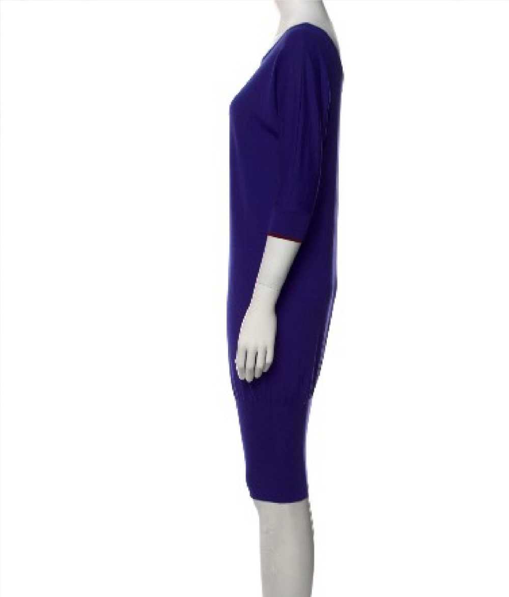Emilio Pucci Purple wool fine knit jumper dress - image 3
