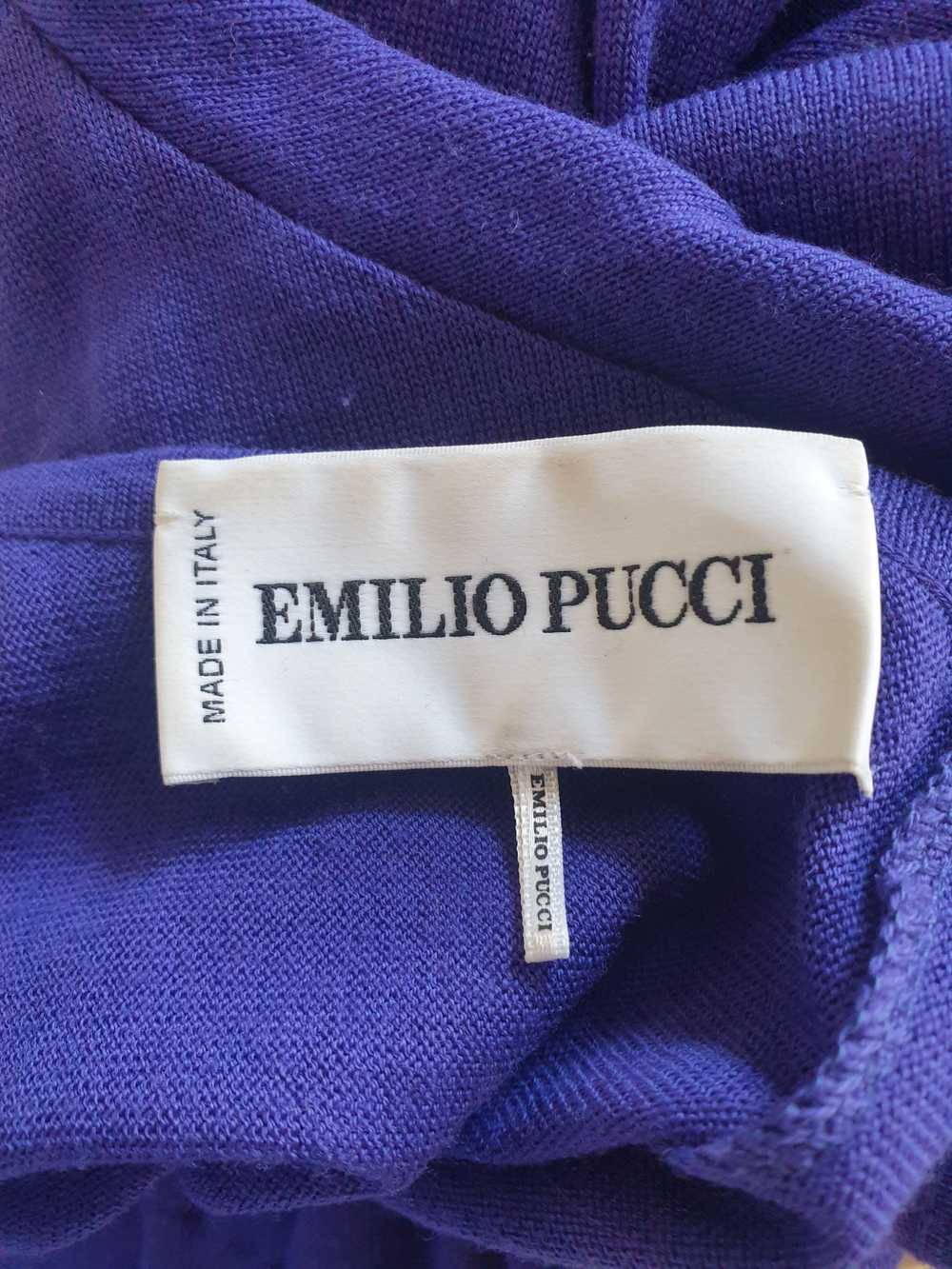 Emilio Pucci Purple wool fine knit jumper dress - image 6