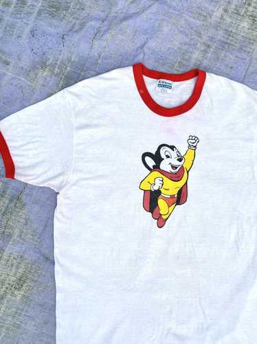 Vintage 80s/90s Mighty Mouse Cartoon Ringer Tee