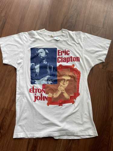 Band Tees × Vintage Eric Clapton Elton John 1992 W