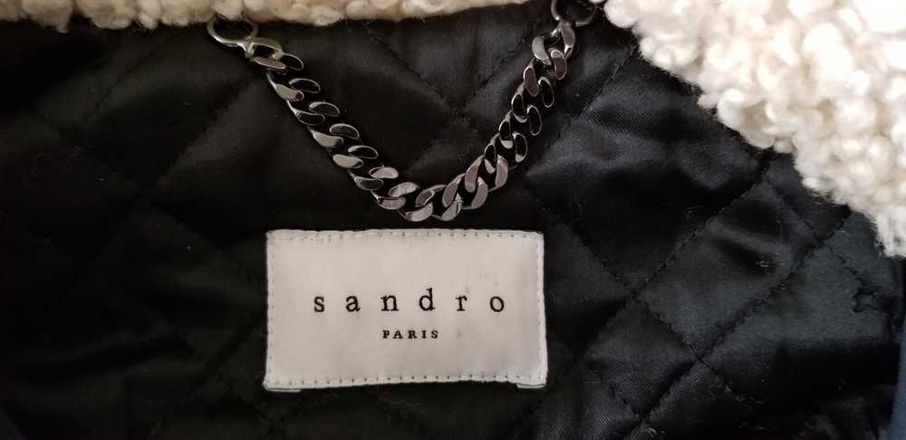 Sandro Sandro Shearling Parka Jacket - image 8