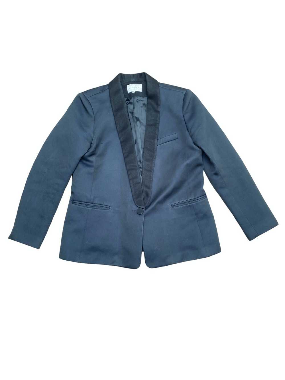 Sandro Black Tuxedo Blazer Jacket - image 1