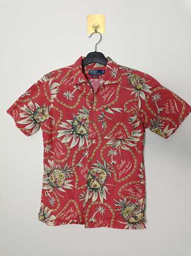 Vintage Y2K Polo Ralph Lauren Hawaiian button hotsell up Large Clayton