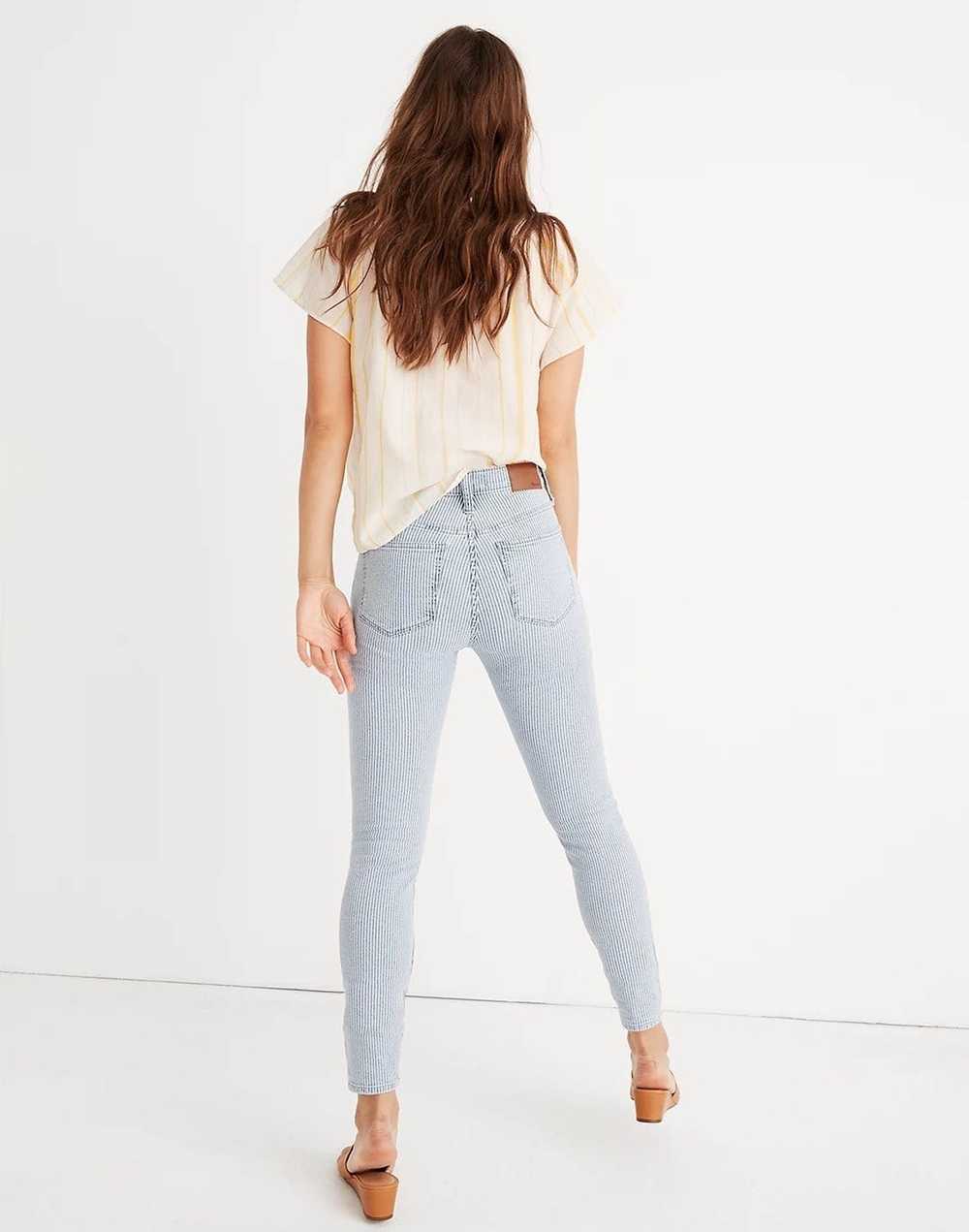 Madewell Madewell high rise skinny striped jeans - image 3