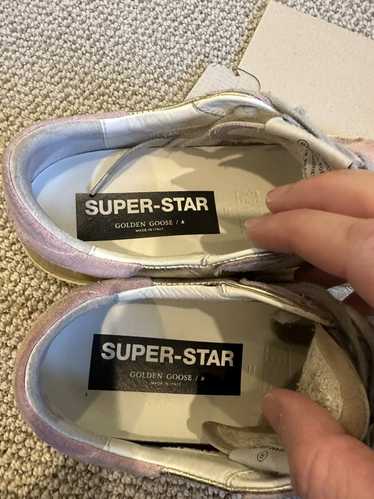 Golden Goose Super-Star LTD sneakers in platinum m