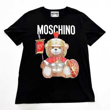 Moschino Couture Pink Embroidered Teddy Bear Cotton T-Shirt XXS