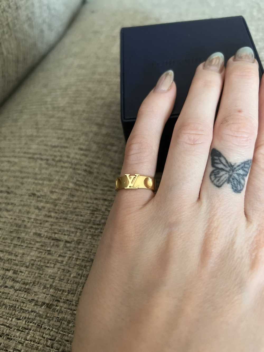 Louis Vuitton Gold Plated Monogram Ring - $52 - From Katheline