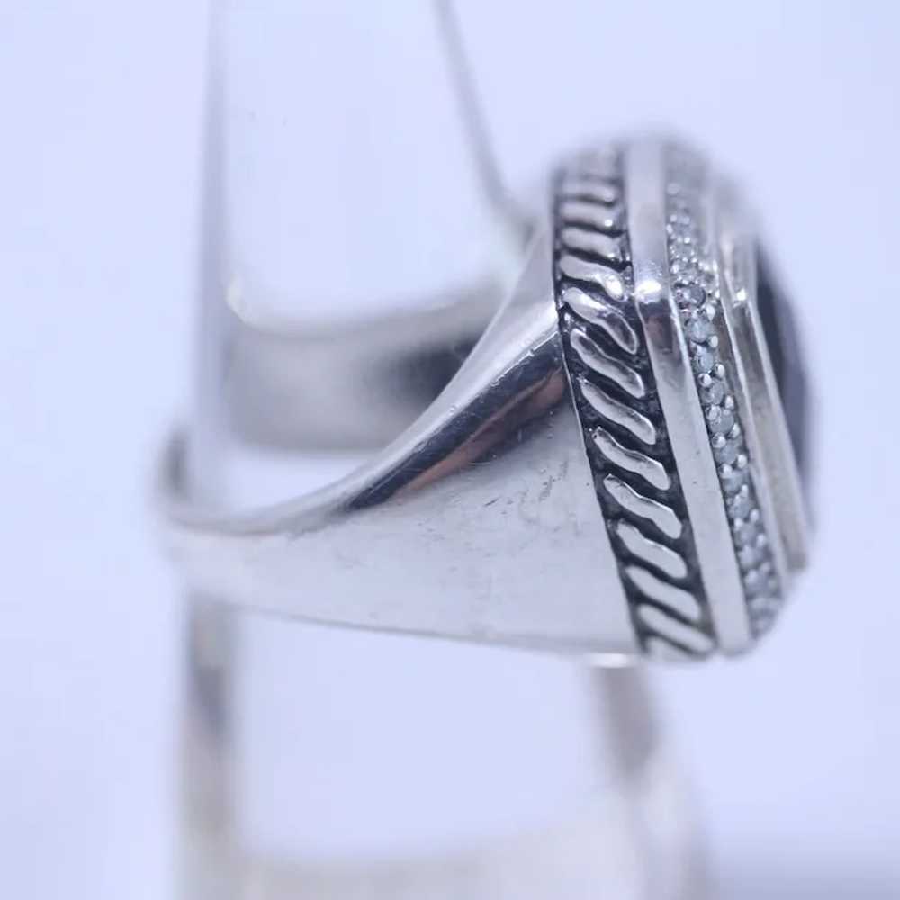 Effy 18k and Sterling Silver Smokey Quartz Ring - image 6