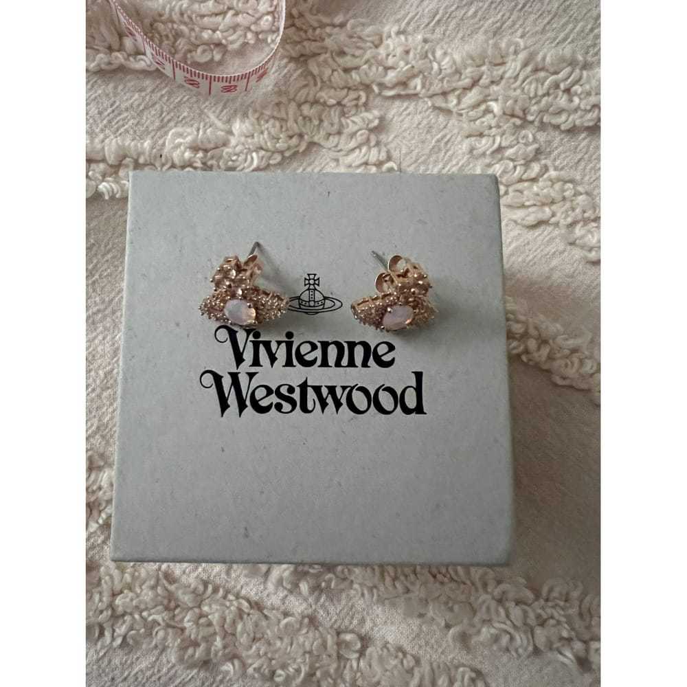 Vivienne Westwood Ornella pink gold earrings - image 3