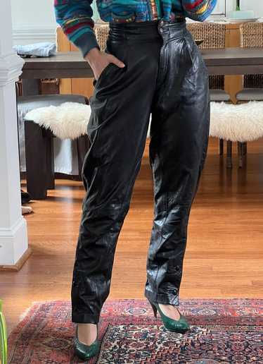 80s leather pants - Gem