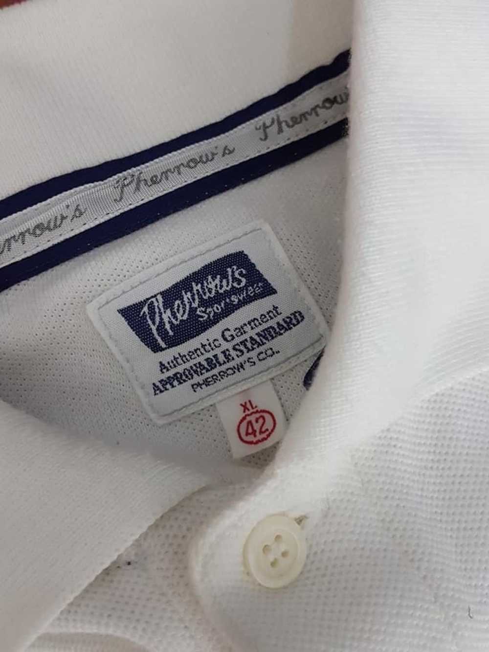 Pherrows Pherrow's Japan White Polo Shirt MADE IN… - image 4