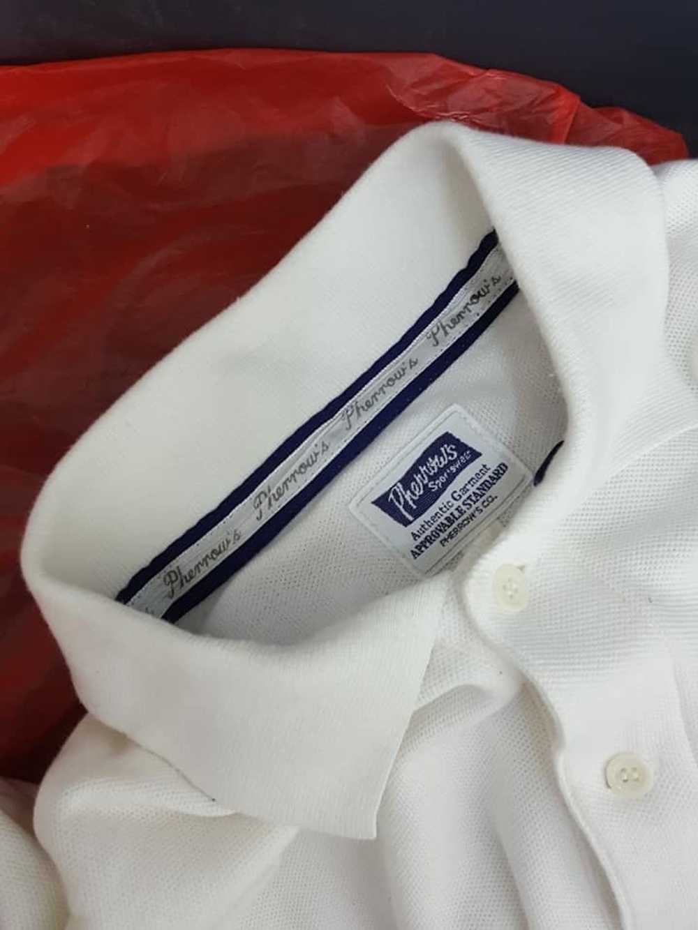 Pherrows Pherrow's Japan White Polo Shirt MADE IN… - image 7