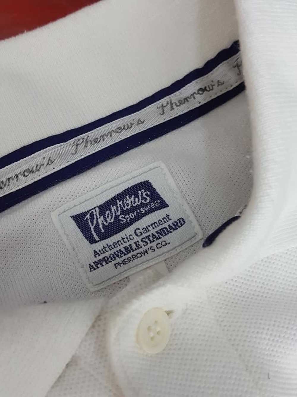 Pherrows Pherrow's Japan White Polo Shirt MADE IN… - image 9