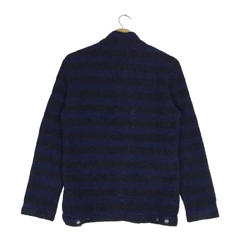 Agnes B. Vintage AGNES B Homme Paris Stripe Snap … - image 5