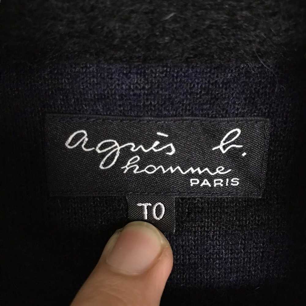 Agnes B. Vintage AGNES B Homme Paris Stripe Snap … - image 6