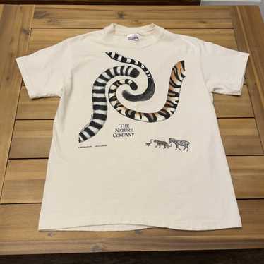 Hanes × Vintage Vintage Nature Company Tiger Zebr… - image 1