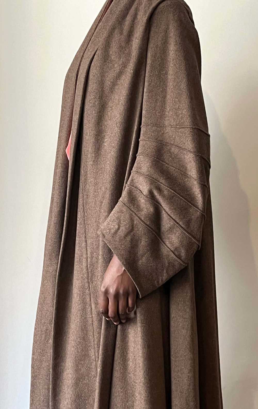 Claude Montana brown alpaca blend hooded robe coat - image 4