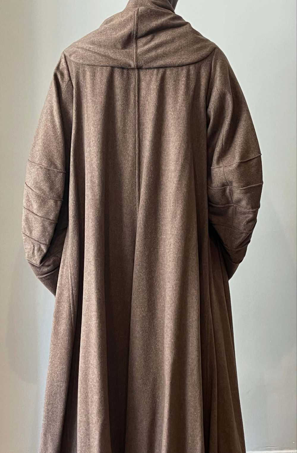 Claude Montana brown alpaca blend hooded robe coat - image 6