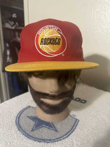 VINTAGE Houston Rockets LOGO Sports Specialties Cap Hat Snapback ALL RED  Rare