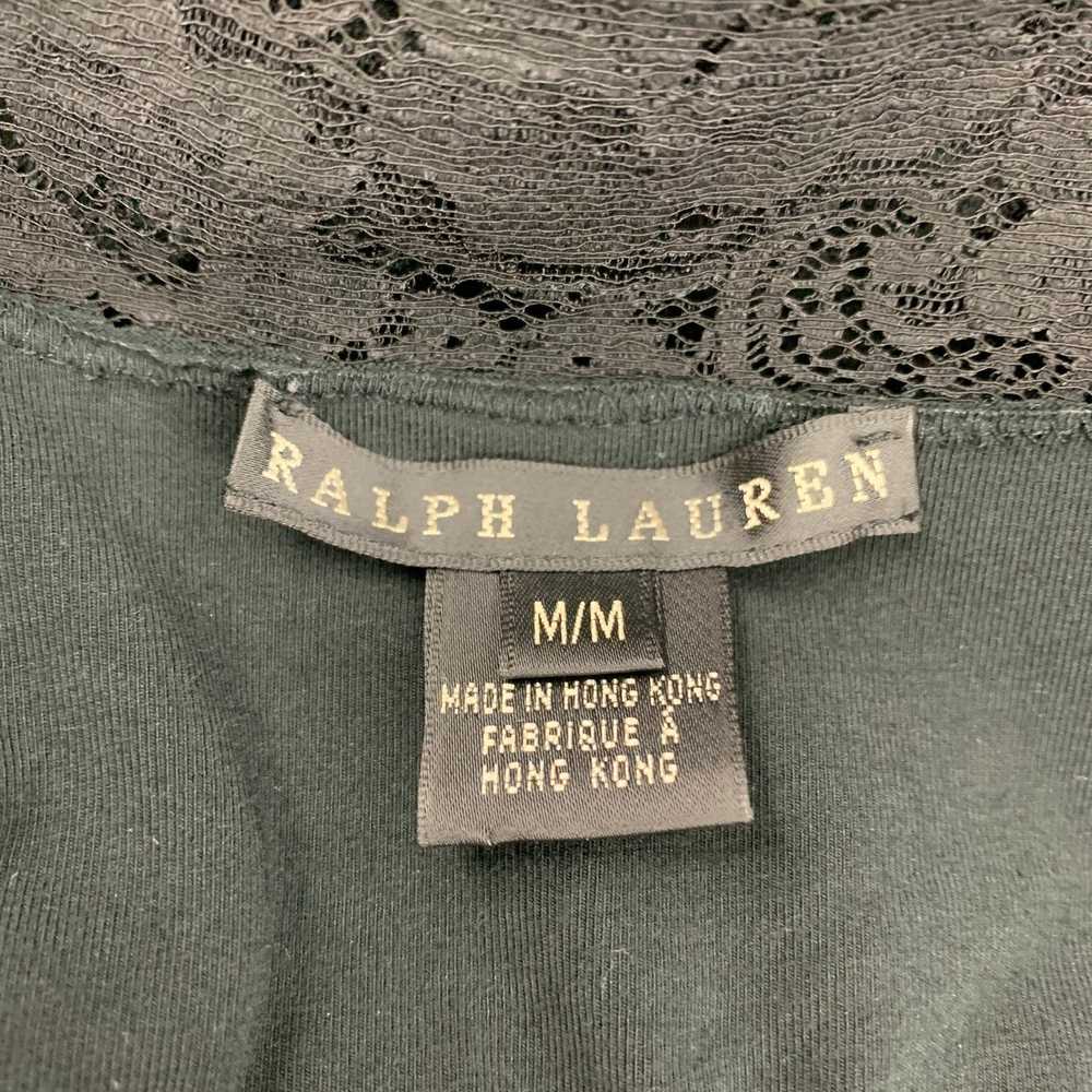 Ralph Lauren Black Label Black Mercerized Cotton … - image 5
