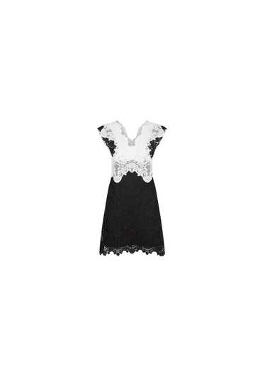 Sandro Black & White Lace Butterfly Dress