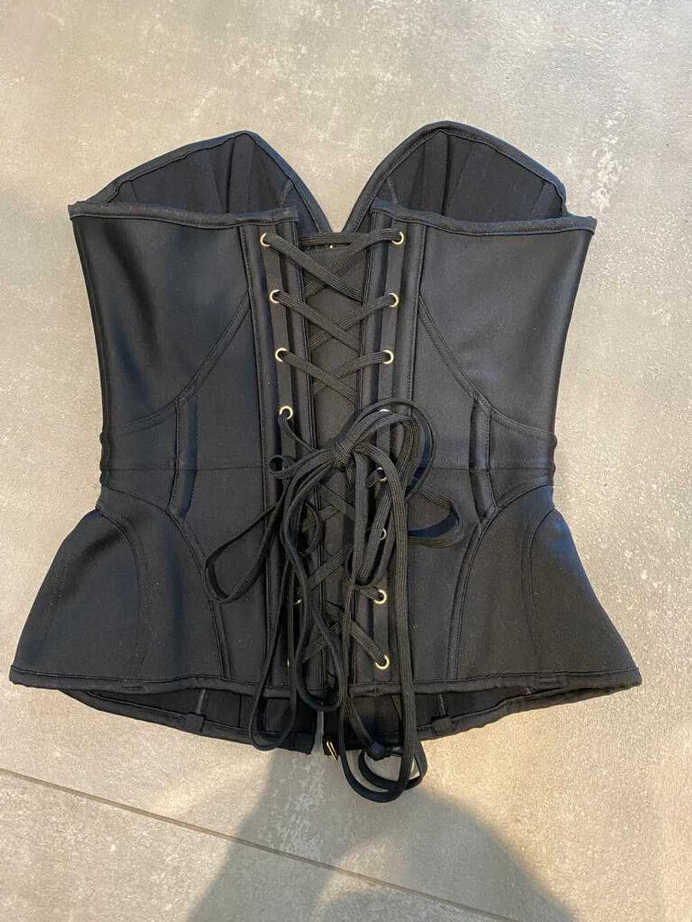 Agent Provocateur Black Satin Damson Corset Gem 6416