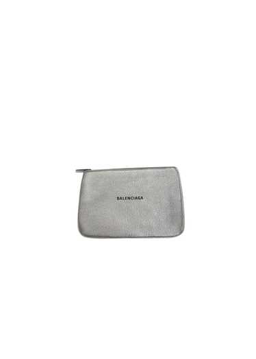 Balenciaga Silver leather Everyday zip pouch