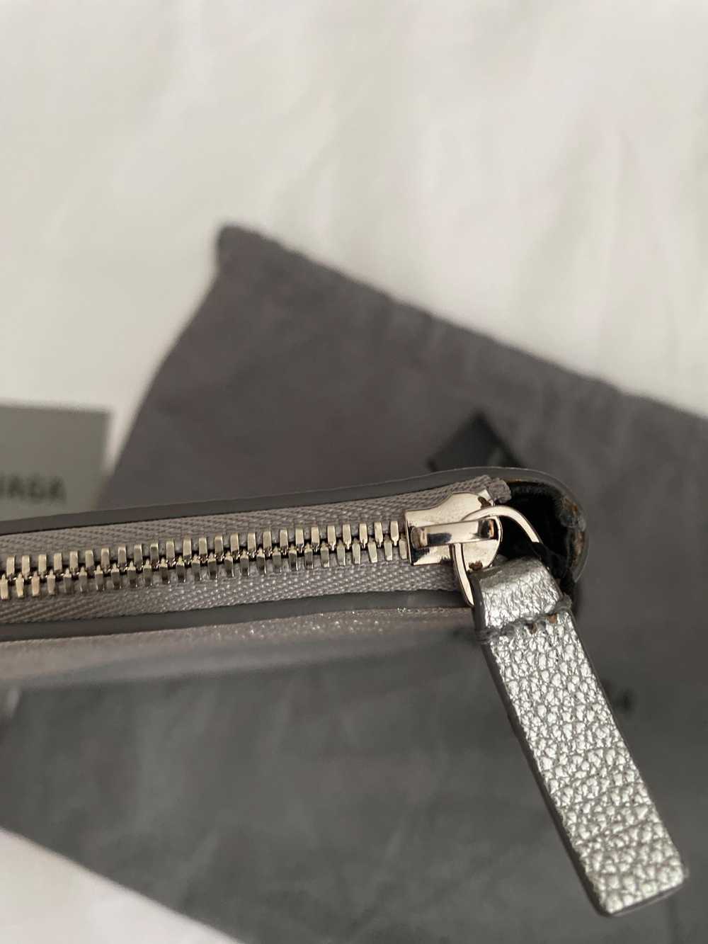 Balenciaga Silver leather Everyday zip pouch - Gem