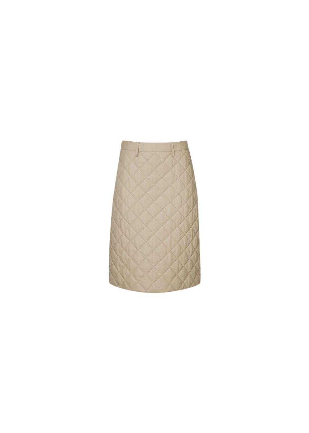 Dodo Bar Or Luna Quilted Leather Midi Skirt - image 1